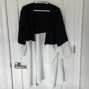 Black and white cardigan